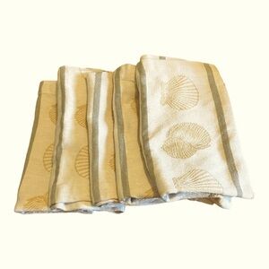 Trillium Design Imports 5 Shell Napkins 18 inch square 100% Cotton